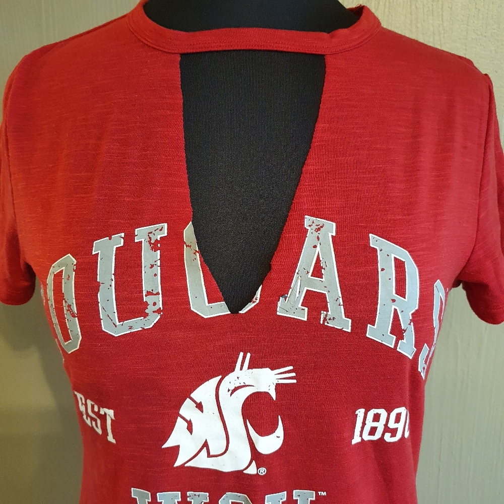 WSU cougars college tee shirt top - Picture 3 of 5